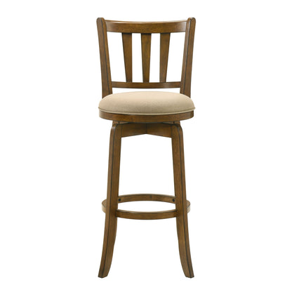 Wren - Modern Farmhouse Swivel Wood Bar Height Kitchen Bar Stool