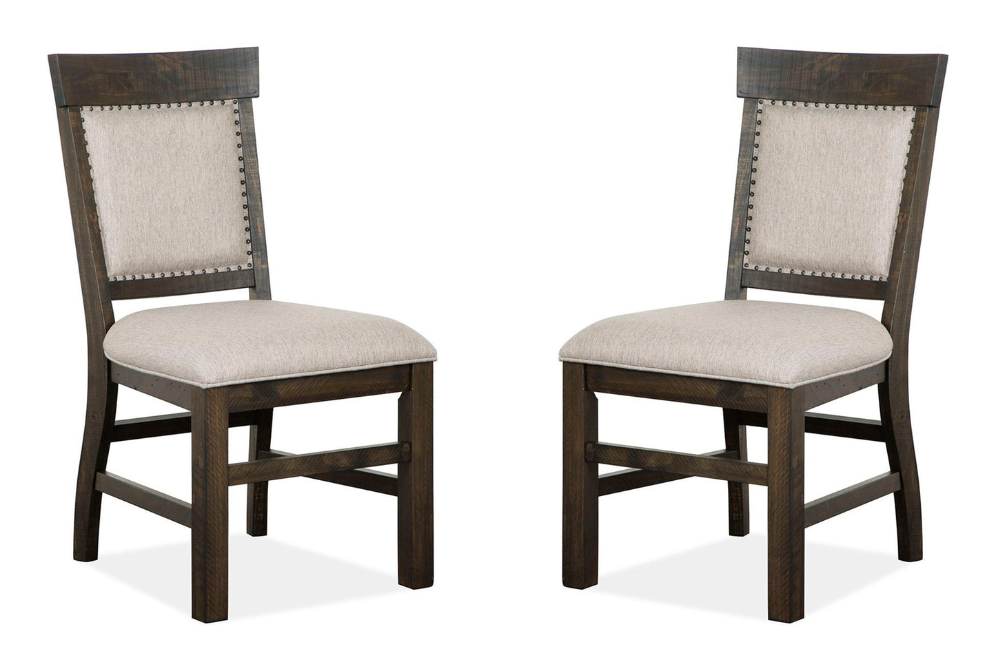 Bellamy - Dining Side Chair With Upholstered Seat & Back (Set of 2) - Peppercorn