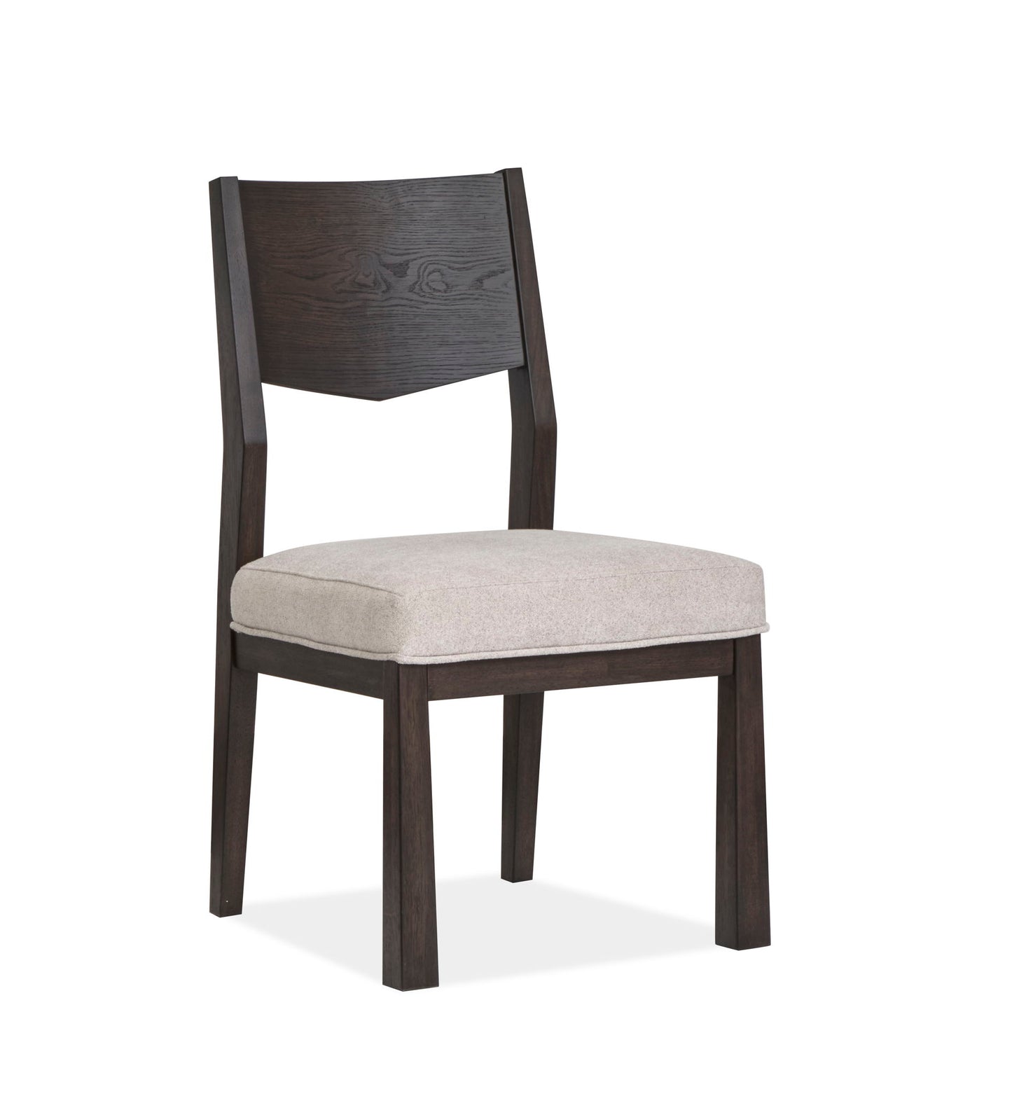 Tauren - Upholstered Side Chair With Solid Back (Set of 2) - Coffee Bean