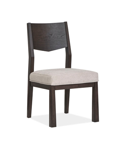 Tauren - Upholstered Side Chair With Solid Back (Set of 2) - Coffee Bean