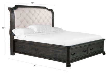 Bellamy - Complete Sleigh Storage Bed