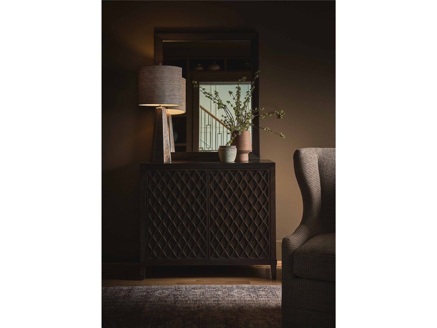 Fenwick - Mirror - Dark Brown