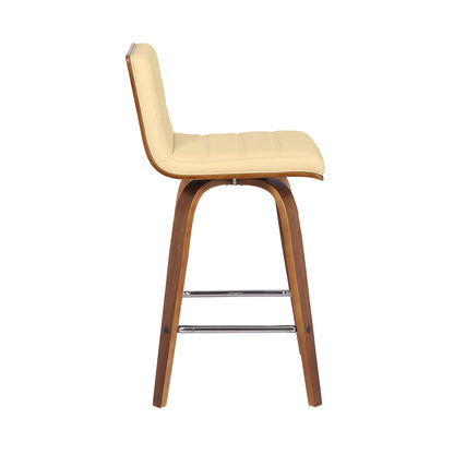 Vienna - 26" Swivel Counter Stool - Walnut Wood