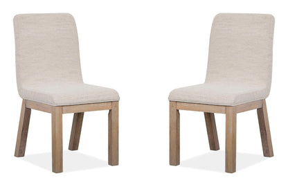 Ainsley - Upholstered Host Side Chair (Set of 2) - Cerused Khaki
