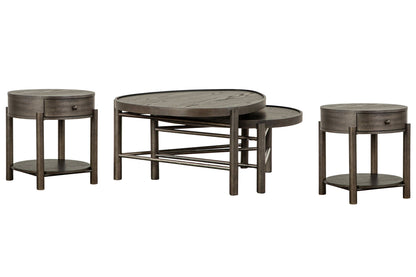 Hadleigh - Shaped Nesting Cocktail Table Set