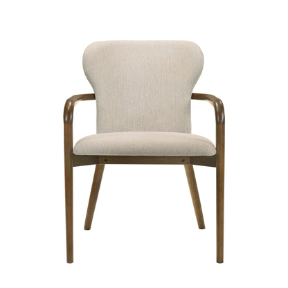 Klarissa - Dining Chair - Cream / Walnut