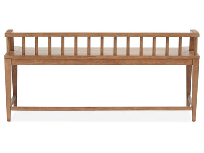 Lindon - Arm Bench With Low Back - Light Brown