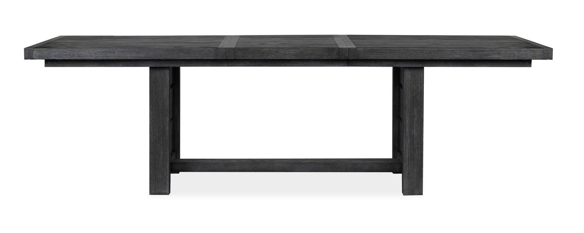 Plum Creek - 5 Piece Extendable Trestle Dining Table Set
