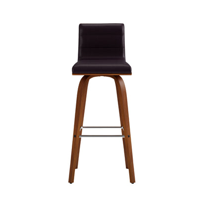 Vienna - 30" Swivel Bar Stool - Walnut Wood