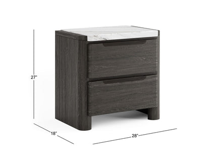 Keaton - Drawer Nightstand - Black