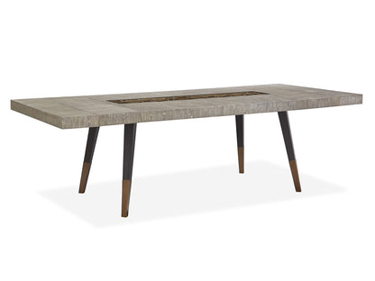 Ryker - Rectangular Dining Table - Nocturn Black And Coventry Gray