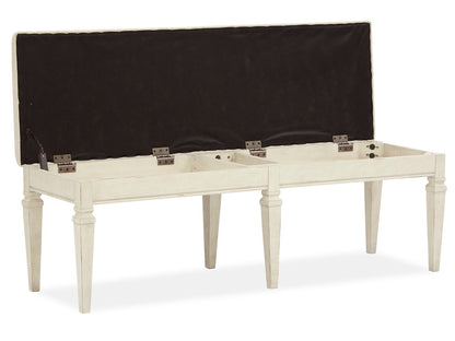 Newport - Bench With Upholstered Seat - Alabaster