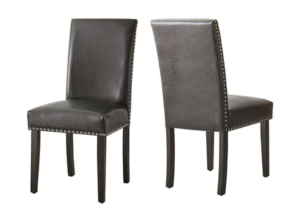 Verano - PU Side Chair (Set of 2) - Gray
