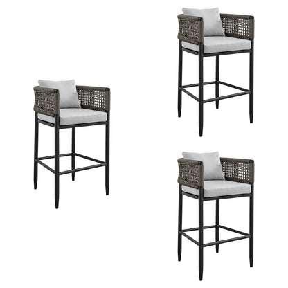 Alegria - Outdoor Patio Counter Height Bar Stool Set of 2