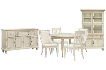Newport - Extendable Round Dining Table Set