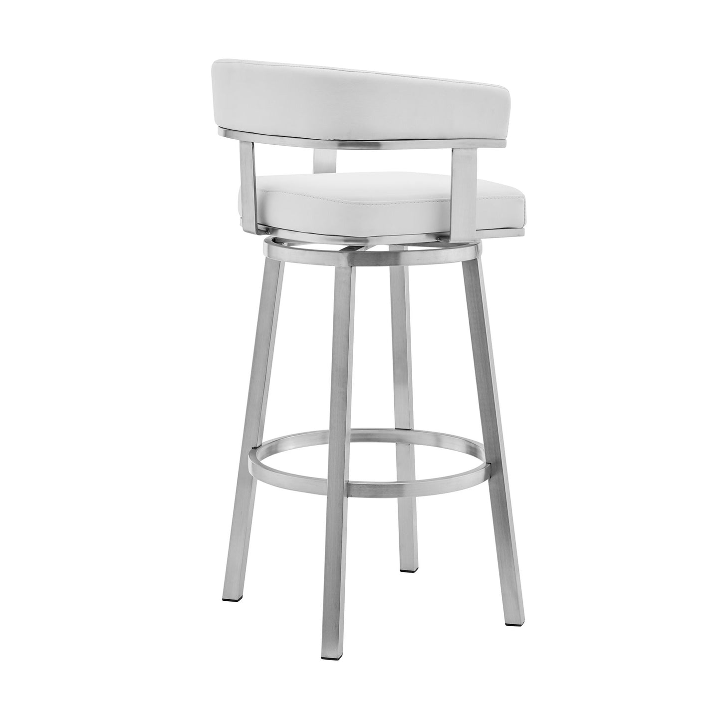 Cohen - Brushed Stainless Steel Swivel Bar Stool