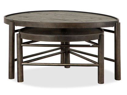 Hadleigh - Shaped Nesting Cocktail Table Set