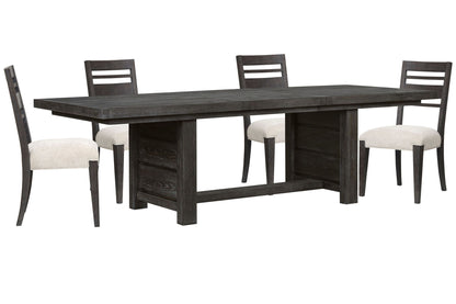 Plum Creek - 5 Piece Extendable Trestle Dining Table Set