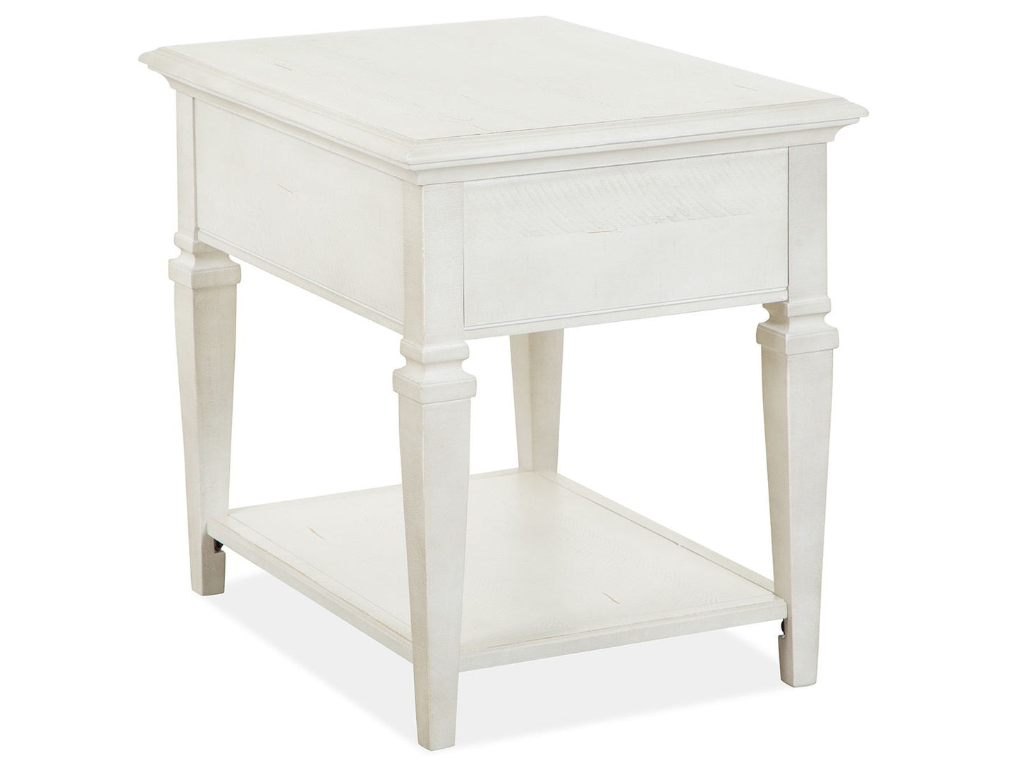 Newport - Rectangular End Table - Alabaster