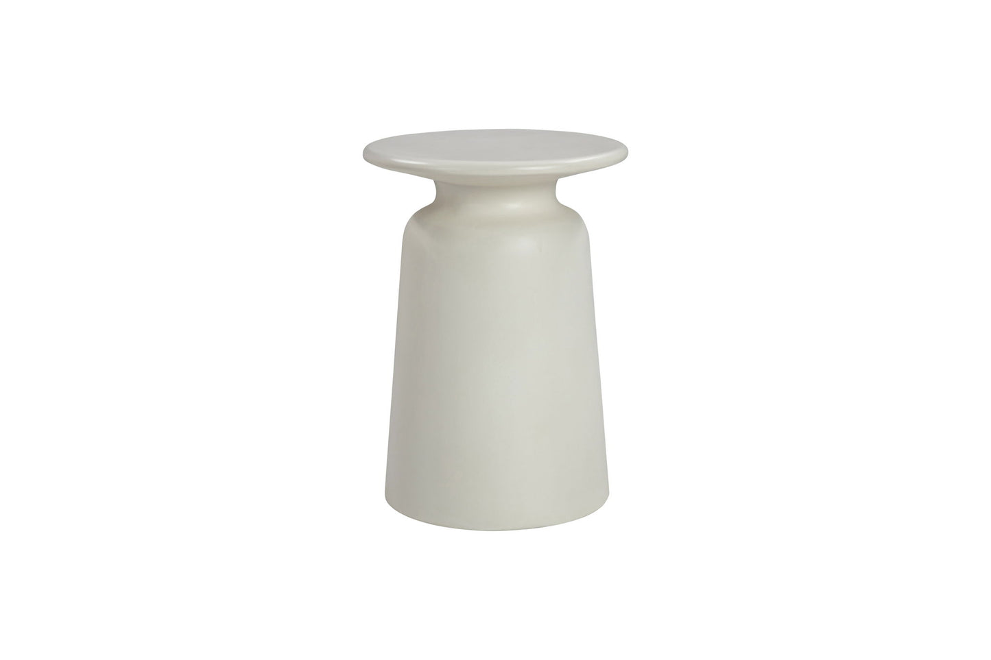 Lithia - Indoor Outdoor Lamp Table - White Concrete Finish