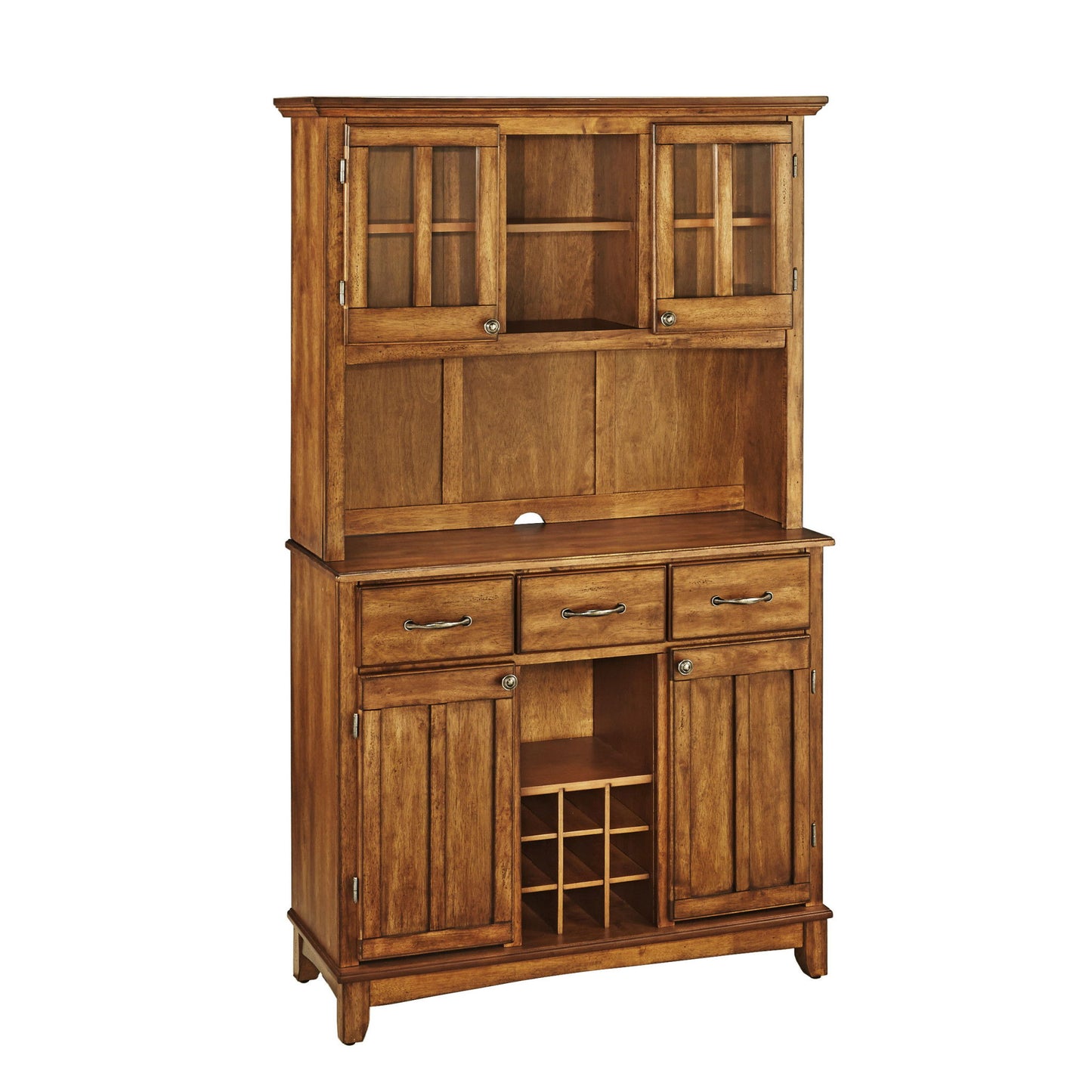 Buffet Of Buffets - Buffet With Hutch Cottage Oak Wood Top