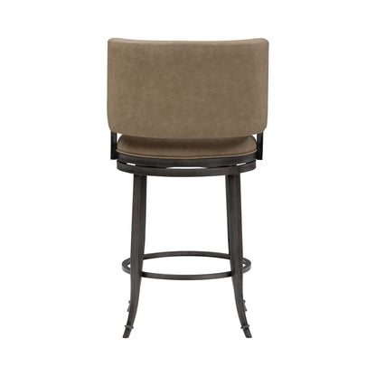 Torres - Upholstered Swivel Counter Height Barstool