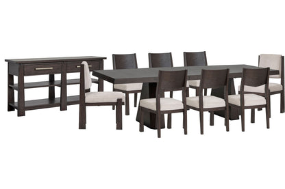 Tauren - 10 Piece Extendable Double Pedestal Dining Table Set