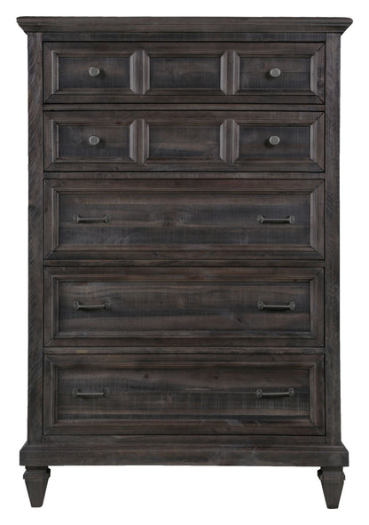 Calistoga - 5 Drawer Chest - Weathered Charcoal