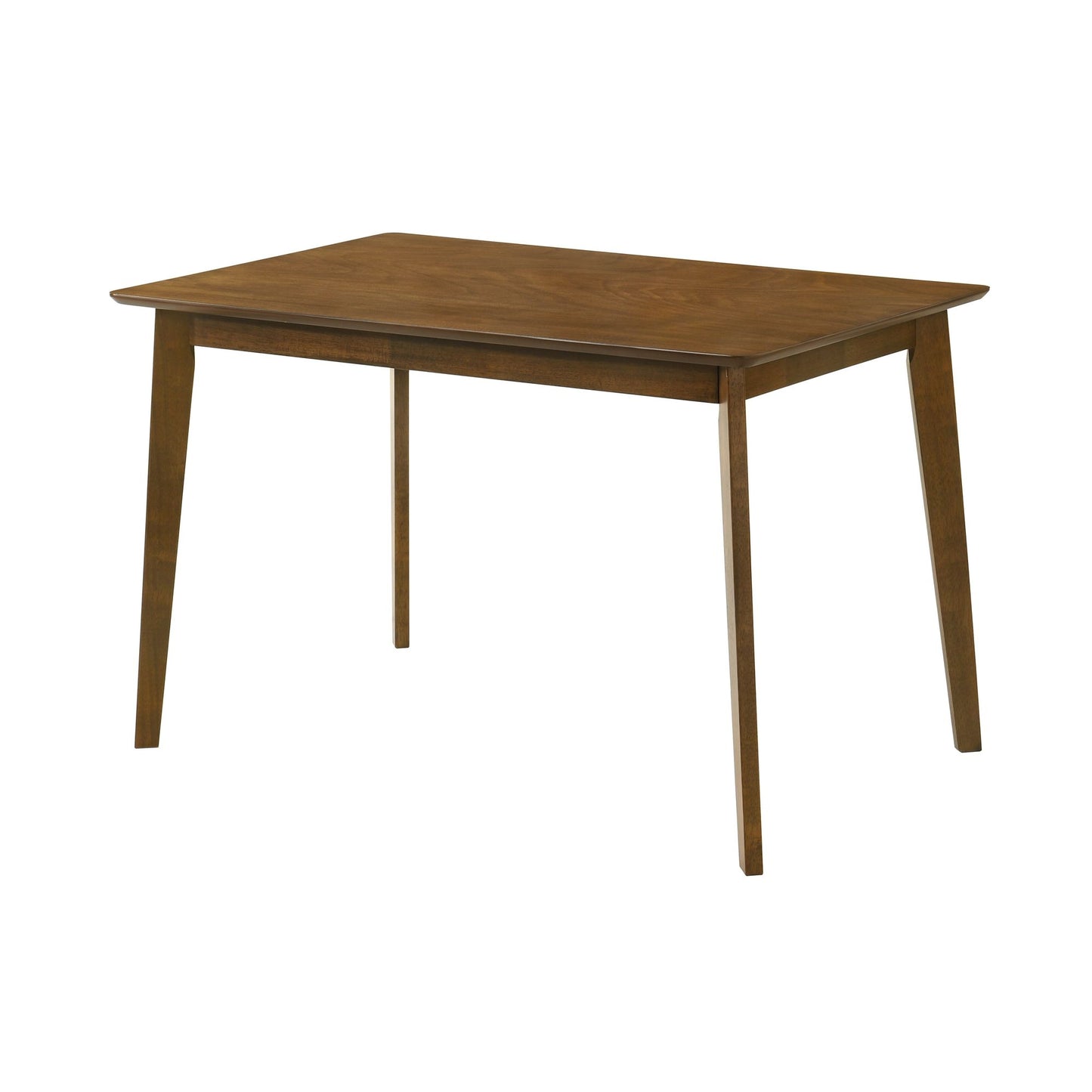 Gina - Modern Wood 47" Flared Base Dining Table, Seats 4 - Walnut