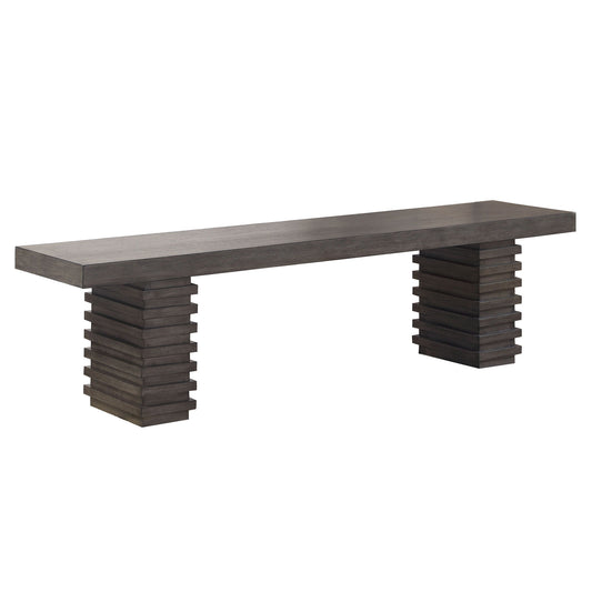 Mila - Bench - Dark Brown