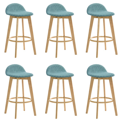 Vera - Upholstered Wood Counter Height Barstool