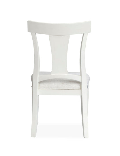 Kingston - Upholstered Side Chair (Set of 2) - Whisper White And Cerused Nutmeg