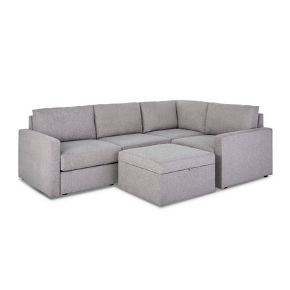 Flex - Sectional with Standard Arm and Storage Ottoman