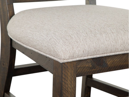 Bellamy - Dining Side Chair With Upholstered Seat & Back (Set of 2) - Dark Brown