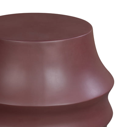 Calithea - Indoor Outdoor Side Table - Cherry Mahogany Concrete Finish