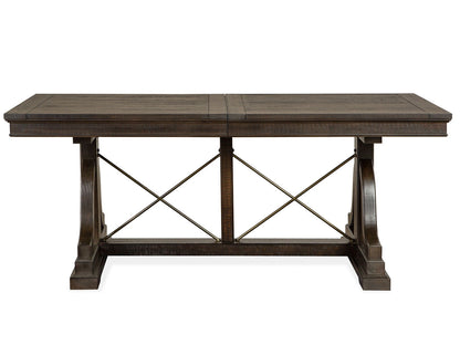 Westley Falls - Extendable Trestle Dining Table Set