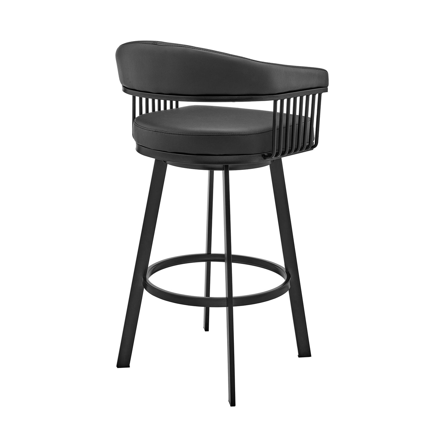 Bronson - Swivel Bar Stool - Black Finish