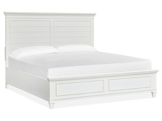 Charleston - California King Panel Bed - White Dove
