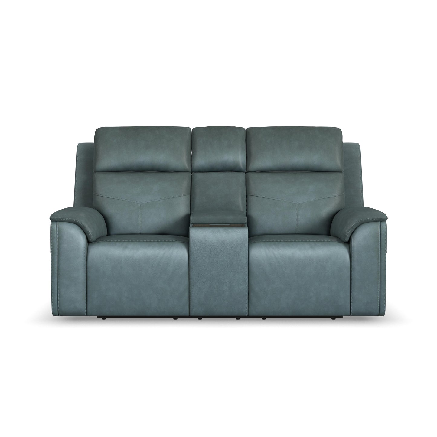 Vernon - Power Reclining Loveseat With Console, Power Headrests, Lumbar, Heat & Massage