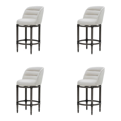 Eunice - Faux Leather Upholstered Swivel Counter Height Barstool