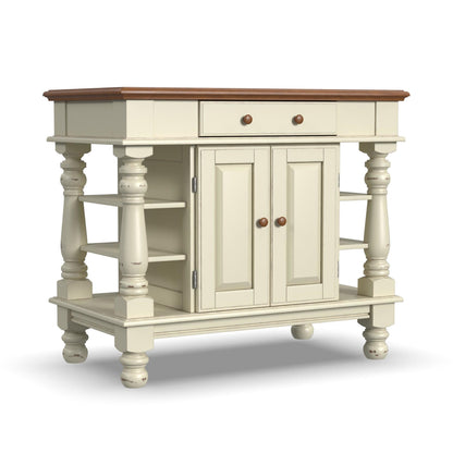 Montauk - Kitchen Island - Wood - White