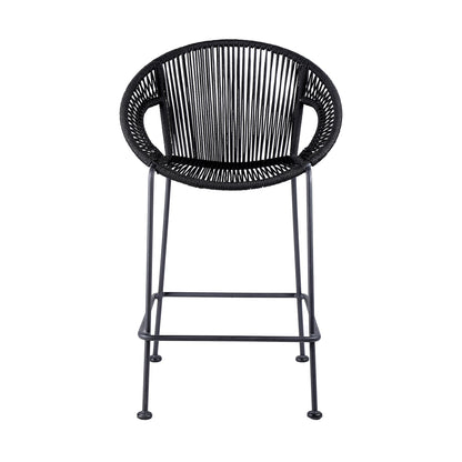 Acapulco - Indoor Outdoor Steel Bar Stool With Rope Set