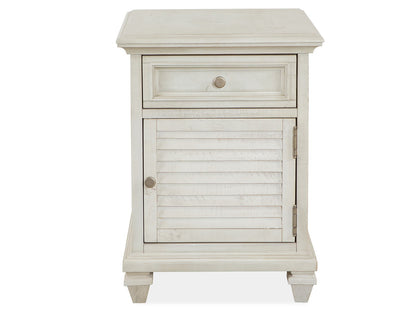 Newport - Chairside End Table - Alabaster