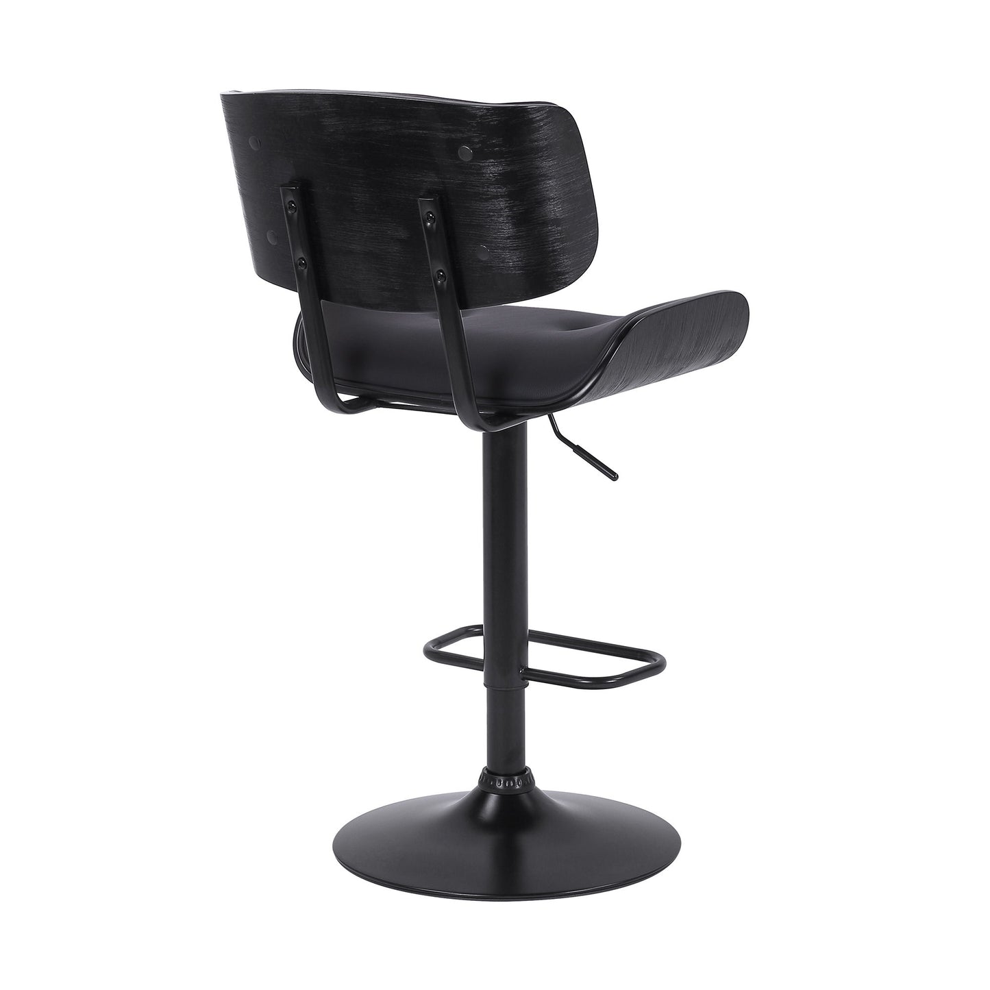 Brooklyn - Adjustable Swivel Bar Stool With Base - Black