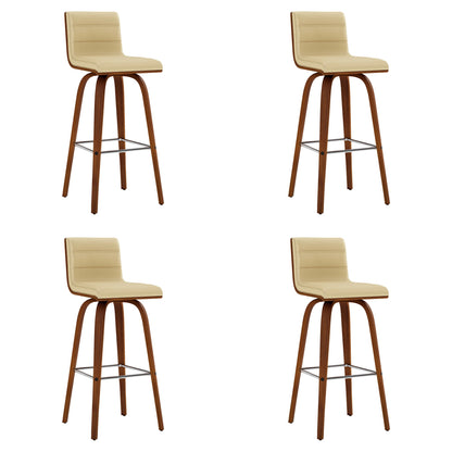 Vienna - 30" Swivel Bar Stool - Walnut Wood