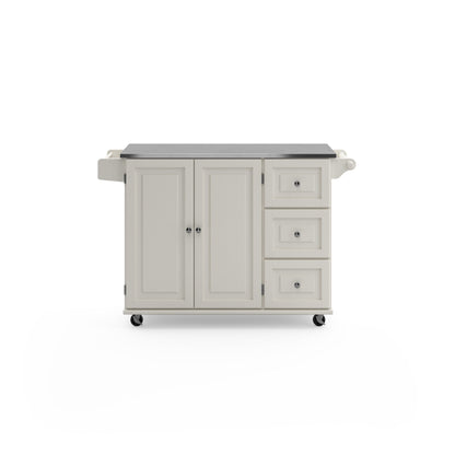 Dolly Madison - Kitchen Cart With Stainless Steel Top