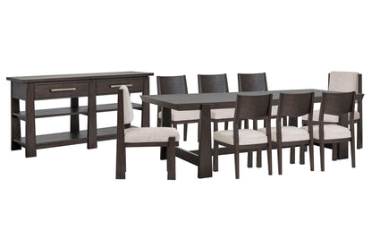 Tauren - Trestle Dining Table Set