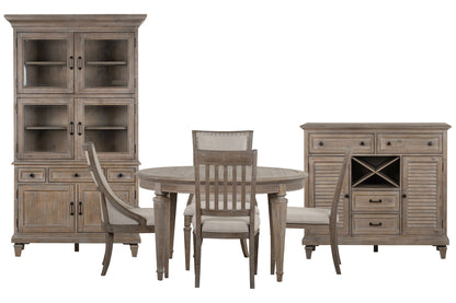 Lancaster - Extendable Round Dining Table Set