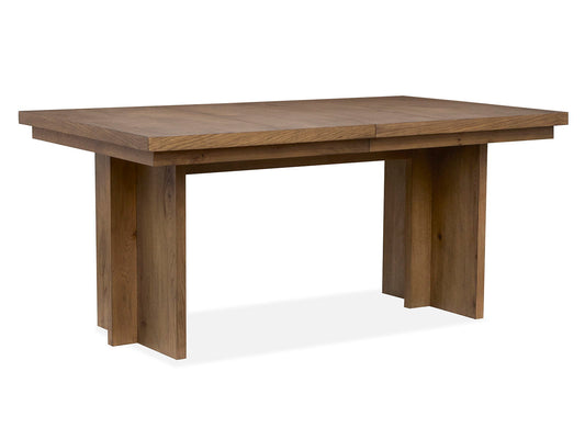 Marcel - Extendable Trestle Dining Table - Harvest Brown