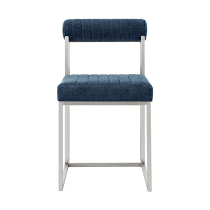Anastasia - Dining Room Chair Set With Brushed Silver Frame